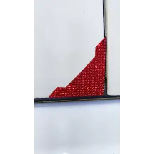 AsilTech Kristal Taşlı Araba Kapı Köşe Koruyucu 2li Kırmızı