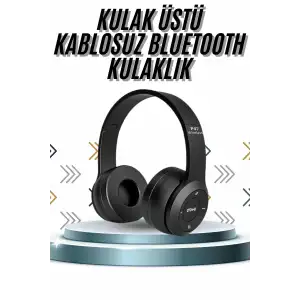 AsilTech Kulak Üstü Bluetooth Kulaklık Yüksek Ses Kaliteli Ayarlanabilir