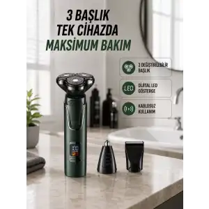 AsilTech Kuru Kullanıma Uygun Erkek Tıraş Makinesi