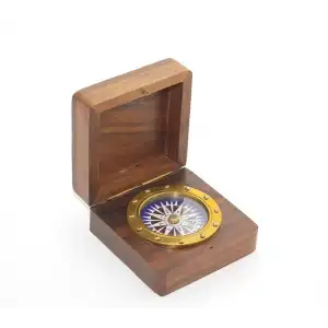 AsilTech Kutulu Pirinç Pusula Model 2