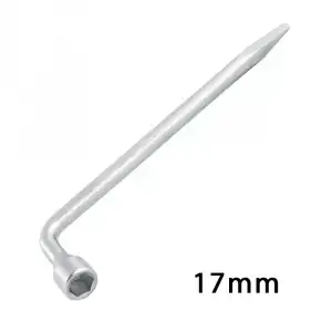 AsilTech L Pipo Tip Tek Kol Çelik Bijon Anahtarı 17mm