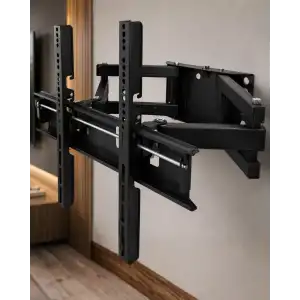AsilTech LED LCD TV Askı Aparatı Hareketli Çift Kollu Duvar Montaj Aparatı