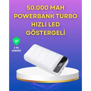 AsilTech Lightning ve Type-C Girişli 50000mAh Powerbank