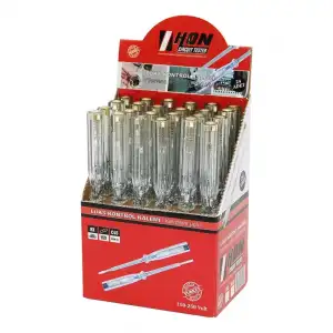 AsilTech Lüks Kontrol Kalemi - Yıldız Uç - Çelik C45 - 110-250 V