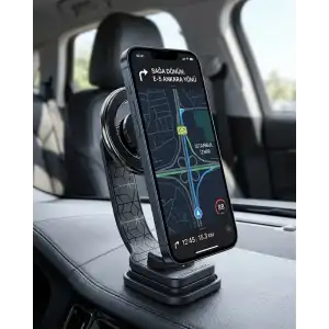 AsilTech Manyetik Araç Telefon Standı Katlanabilir Telefon Tutucu