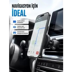 AsilTech Manyetik Araç Telefon Tutucu Güçlü Mıknatıslı Havalandırma Aparatı