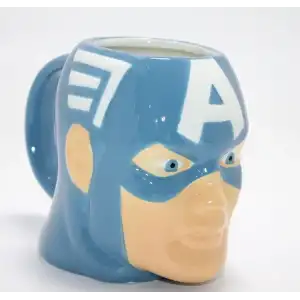 AsilTech Marvel Captain America (Kaptan Amerika) 3D Kabartmalı  Kupa Bardak