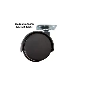 AsilTech MASA AYAĞI 6CM KİLİTSİZ 4 ADET