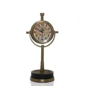 AsilTech Masa Üstü Pirinç Saat Model 4