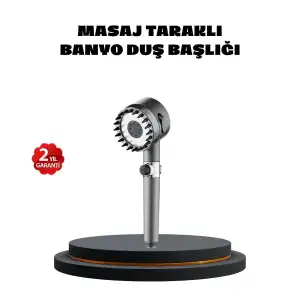 AsilTech Masaj Uçlu Yüksek Basınçlı Duş Başlığı Spa Etkili