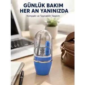 AsilTech Mavi Kişisel Bakım Seti Cımbız Makas Tırnak Makası ve Törpü