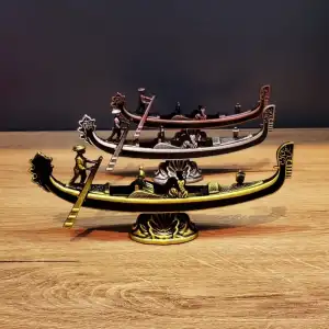 AsilTech Metal Dekoratif Venedik Kayık