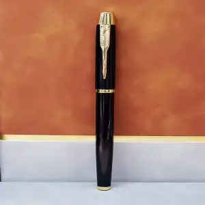 AsilTech Metal Siyah Roller Tükenmez Kalem