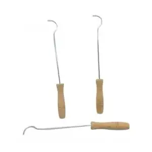 AsilTech Metal Soba Kapak Açacağı - Ahşap Saplı - Güvenli Kullanım