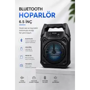 AsilTech Mikrofonlu Bluetooth Ses Sistemli USB, Micro SD, FM ve Uzun Pil Ömrü