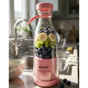 AsilTech Mini Blender USB Şarjlı Smoothie Hazırlayıcı Kolay Temizlenebilir Tasarım