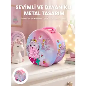 AsilTech Mini Çocuk Para Kasası Gizli Saklama ve Birikim Kutusu