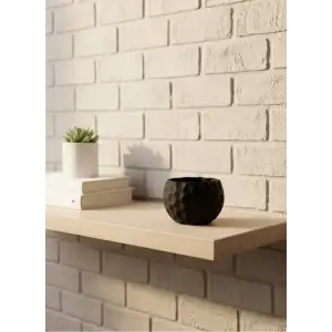 AsilTech Mini Siyah Dekoratif Saksı 5 cm Modern Masaüstü Bitki Saksısı