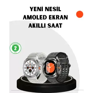 AsilTech Modern Akıllı Saat Kablosuz Şarj Sosyal Medya Bildirimli