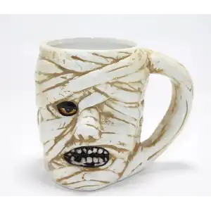 AsilTech Mumya Figürlü 3D Kabartmalı Kupa Bardak