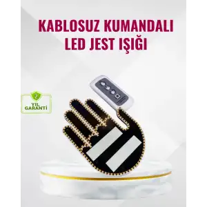 AsilTech Naylon Bantlı Kolay Montajlı Araç Jest Işığı