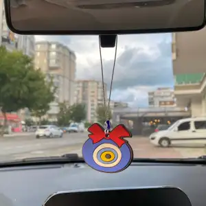 AsilTech Nazar Boncuklu Silikon Dikiz Ayna Süsü