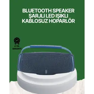 AsilTech Net Stereo Ses Sunan IPX5 Su Geçirmez Bluetooth Hoparlör
