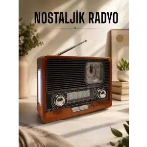 AsilTech Nostaljik Radyo USB,AUX Ve SD Kart Girişli Bluetooth Bağlantılı