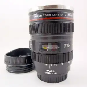 AsilTech Objektif Görünümlü Termos Bardak