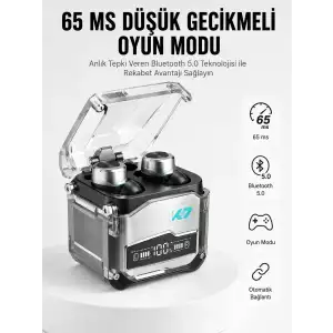 AsilTech Oyuncu Kulaklığı Yeni Mekanik Kablosuz Kulaklık İos Android Uyumlu