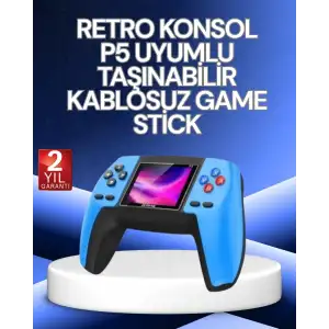 AsilTech P5 Retro GamePad | 520 Klasik Oyunlu Mini Oyun Konsolu