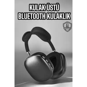 AsilTech P9 Plus Kulaklık Siyah Bluetooth Bağlantılı Kulak Üstü Kablosuz