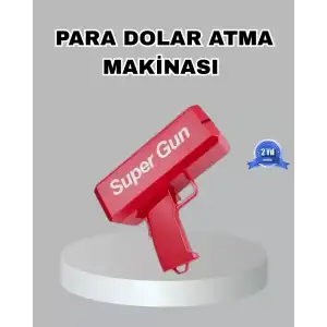 AsilTech Para Saçma Makinesi Kırmızı Model 100’lü Para Hediyeli