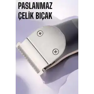 AsilTech Paslanmaz Çelik Bıçaklı Hassas Çelik Bıçaklı Tıraş Makinesi