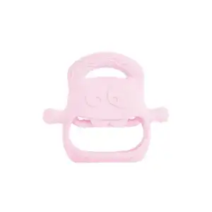 AsilTech Pembe Bebek Silikon Diş Kaşıyıcı