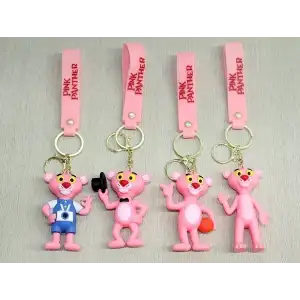 AsilTech Pembe Panter Silikon Anahtarlık