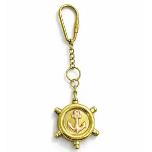 AsilTech Pirinç Dümen Anahtarlık - Model 1