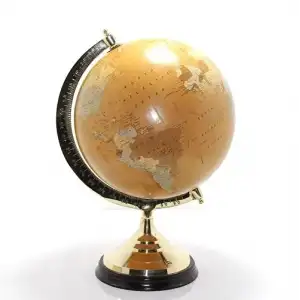 AsilTech Pirinç Dünya Küre 47 Cm