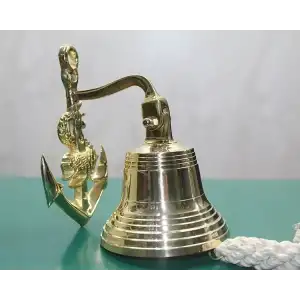 AsilTech Pirinç Duvara Asmalı Çapalı Çan