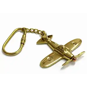 AsilTech Pirinç Uçak Anahtarlık