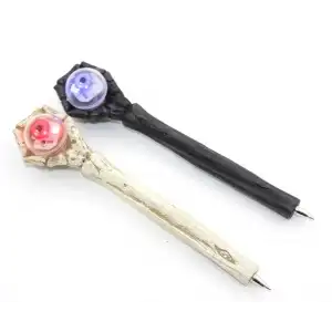 AsilTech Polyester El Tasarımı Işıklı Tükenmez Kalem