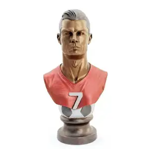 AsilTech Polyester Ronaldo Figürü Büst
