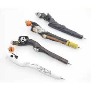 AsilTech Polyester Tükenmez Kalem Cadılar Bayramı Temalı