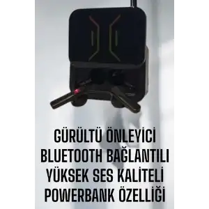 AsilTech Powerbankli Bluetooth Kulaklık Yüksek Ses Kaliteli Kablosuz