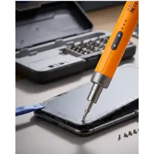 AsilTech Profesyonel Elektrikli Tornavida Seti 600mAh Şarjlı 38 Parça Hassas Vida Seti