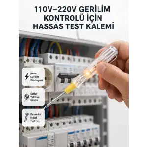 AsilTech Profesyonel Neon Test Kalemi