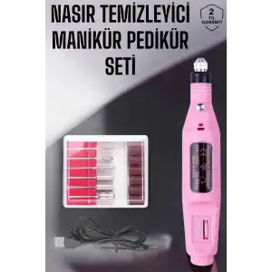 AsilTech Protez Tırnak Manikür ve Pedikür Seti Elektrikli