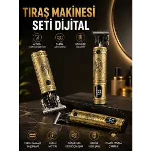 AsilTech RD 378 Çizik Tıraş Makinesi Seti Dijital