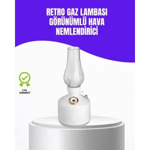 AsilTech Retro Gaz Lambası Görünümlü Ledli Buhar Püskürtücü Aroma Difüzör