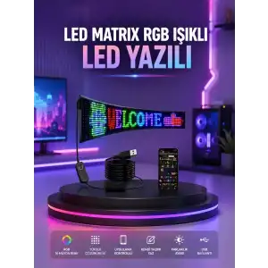 AsilTech RGB LED Panel Renkli Işık Efektli Dekoratif Aydınlatma
